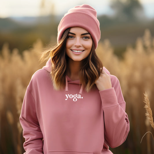 Yoga Embroidered Premium Unisex Hoodie